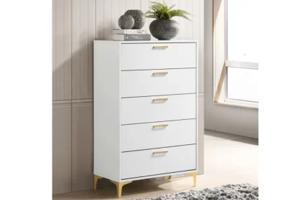 Kendall 5-drawer Bedroom Chest White
